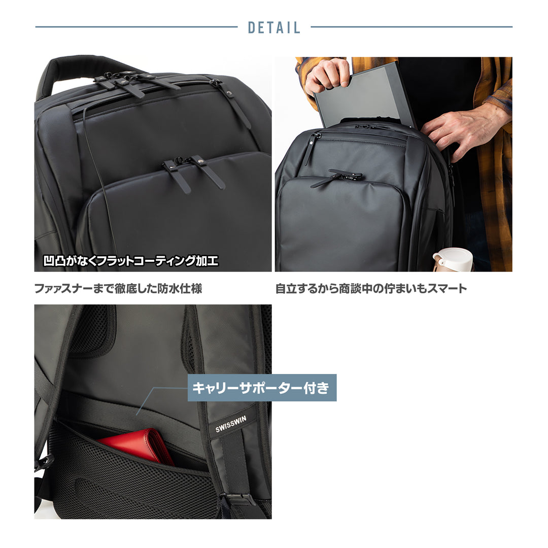 SHINPUR × SWISSWIN 多機能トラベルバックパック SW1688