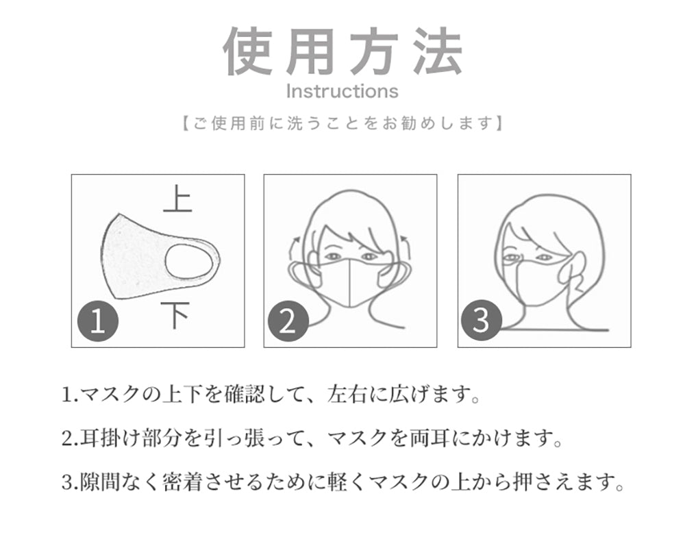洗えるウレタンマスク