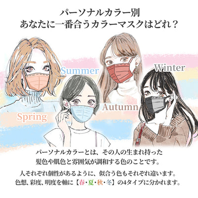 プリーツ 血色マスク 51枚入り
