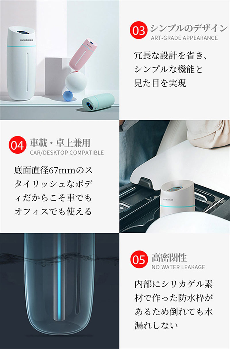 超音波式卓上加湿器
